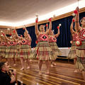 Representatives of Mākereti’s tribe, Tūhourangi, performing songs and dances during the dinner at St Anne’s College. 
