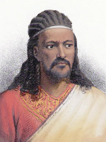 Painting of Emperor Tewodros II from Wikipedia public domain